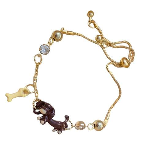 BUBEFSKD Handgefertigtes Dackel Charm Armband Verspielte Hundearmband Accessoire Elegante Handgelenk Kette Charm Für Haustierfan Niedliche Wursthundschmuck Schmuck BUBEFSKD Handgefertigtes Dackel Charm Armband Verspielte Hundearmband Accessoire Elegante Handgelenk Kette Charm Für Haustierfan Niedliche Wursthundschmuck Schmuck von BUBEFSKD