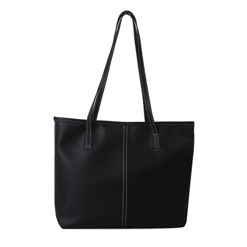 BUBEFSKD Handtasche PU Tasche Große Kapazität Einkaufen Vielseitige Schulter Für Mädchen Frauen Modetrendy Schulbuchbeutel Tragbare Tasche von BUBEFSKD