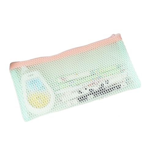 BUBEFSKD Hochkapazitäts Bleistiftkoffer Clear Beutel Wasserfeste Tragbarer Stift Organizer Für Schulbüro Multi Kompartiment Mesh von BUBEFSKD
