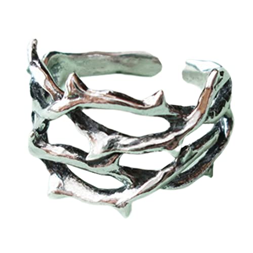 BUBEFSKD Hohldornen Dating Ringe Offen Verstellbarer Finger Einstellbarer Legierungsmaterial Schmuckgeschenk Für Männer Dornen Finger Ringe BUBEFSKD Hohldornen Dating Ringe Offen Verstellbarer Finger Einstellbarer Legierungsmaterial Schmuckgeschenk Für Männer Dornen Finger Ringe von BUBEFSKD