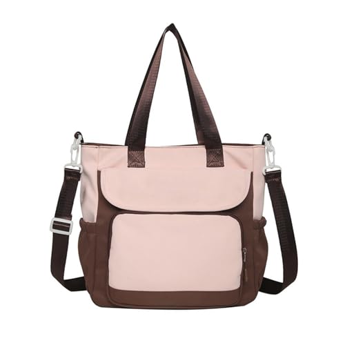 BUBEFSKD Japanische Große Kapazität Crossbody Bag Contrast Farbe Nylon Handtasche Multi Taschen Umhängetasche Mit Oberen Für Schulkontrast Farbe Nylon Handtasche von BUBEFSKD