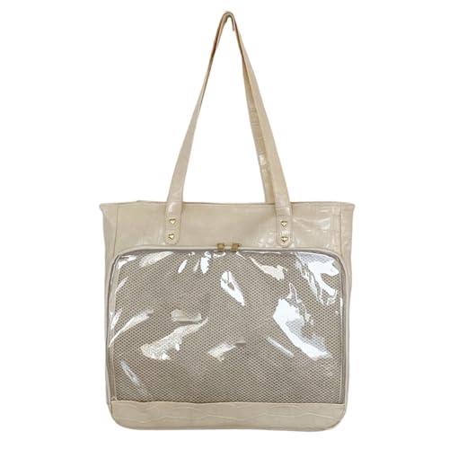 BUBEFSKD Japanische Ita Tasche Für Die Schularbeit Und Reisen Mit Pin Abzeichen Zeigen Sie Ein Klares Fenster Schulter Großer Kapazität Handtasche Multifunktion Aufbewahrung Schulter von BUBEFSKD