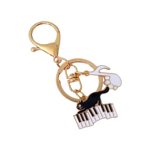 BUBEFSKD Katzen Klavierauto Chain Music Note Keyring Handtasche Charme Schlüsselbeutel Dekorationen Für Frau Und Mädchen Notiz Keyrings Charm Car Zur Dekoration BUBEFSKD Katzen Klavierauto Chain Music Note Keyring Handtasche Charme Schlüsselbeutel Dekorationen Für Frau Und Mädchen Notiz Keyrings Charm Car Zur Dekoration von BUBEFSKD