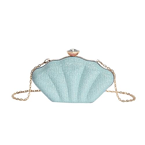 BUBEFSKD Ketten Crossbody Tasche Funkeln Clutch Frauen Abend Hochzeit Handtasche Abnehmbarer Schulter Silber Geldbeutel Ersatz Crossbody von BUBEFSKD