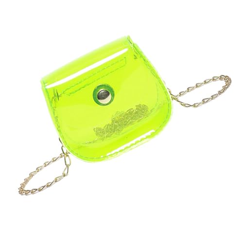 BUBEFSKD Klare Umhängetasche Für Frauen Kleine Botenketten Crossbody Mode Münze Geldbörse Frauen Klar Crossbody Small Schulter Sättel Messenger von BUBEFSKD