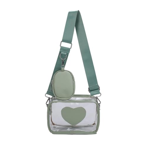 BUBEFSKD Kompakte Umhängetasche Vielseitige Frauen Handtasche Klare Transparente Crossbody Tasche Für Personen Weibliche Handtaschen von BUBEFSKD