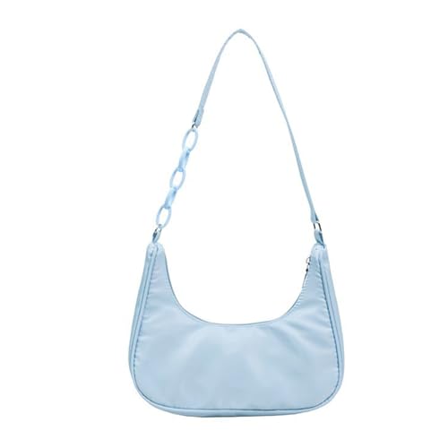 BUBEFSKD Kompakte Und Praktische Nylon Umhängetasche Unterarmtaschen Y2K Modehandtasche Für Frauen Vintage Handtasche Retro Retro von BUBEFSKD