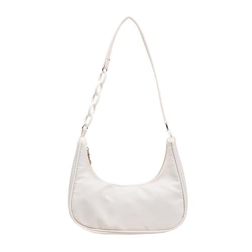 BUBEFSKD Kompakte Und Praktische Nylon Umhängetasche Unterarmtaschen Y2K Modehandtasche Für Frauen Vintage Handtasche Retro Retro von BUBEFSKD