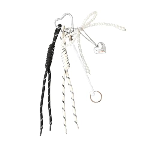 BUBEFSKD Koreanische Stile Tassels Perlen Bögen Keychain Multi Funktionstasche Charme Zubehör Telefon Ornament Bag Anhänger Für Frauen Stilvolles Reisebehörigkeit Accessoire von BUBEFSKD