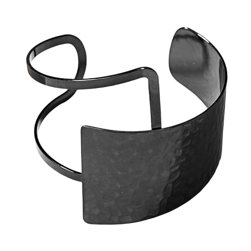 BUBEFSKD Leicht Übertriebenes Offenes Manschettenarmband Für Frauen Unregelmäßiger Einstellbarer Armband Geometrisches Accessoire Hiphop Schmuck Modearmknochenmangle von BUBEFSKD