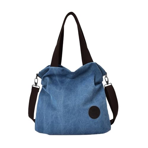 BUBEFSKD Leinwandhandtasche Für Frauen Mit Großer Kapazität Und Multifunktionaler Freizeitbag Umhängetaschen Für Verstellbare Schultergurtbeutel von BUBEFSKD
