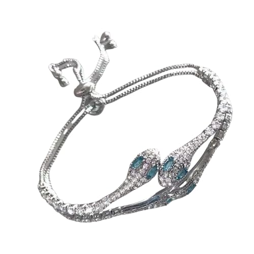 BUBEFSKD Mehrzweckschlangen Inspiriertes Armband Mit Vollen Zirkon Verzierungen Und Modeaccessoire Für Anspruchsvolle Gelegenheiten Elegantes Armband von BUBEFSKD