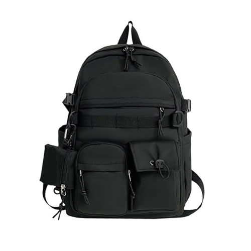 BUBEFSKD Mode Ästhetische Schultasche Für Teenager Mädchen Einfache Und Funktionale Laptop Rucksack Nylon Schülerbuchbeutel Daypack Outdoor Aktivitäts Rucksack Freien von BUBEFSKD