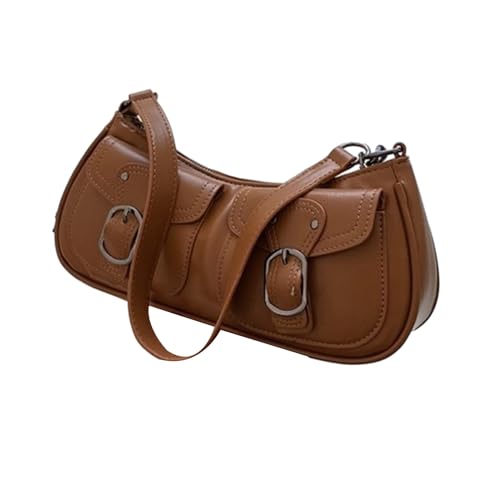 BUBEFSKD Mode Achselhöhle Große Kapazität PU Leder Schulter Für Mädchen Frauen Vintage Lady Geldbeutel Trendy Handtasche Unterarm PU Leder Handtasche von BUBEFSKD