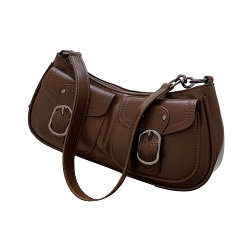 BUBEFSKD Mode Achselhöhle Große Kapazität PU Leder Schulter Für Mädchen Frauen Vintage Lady Geldbeutel Trendy Handtasche Unterarm PU Leder Handtasche von BUBEFSKD
