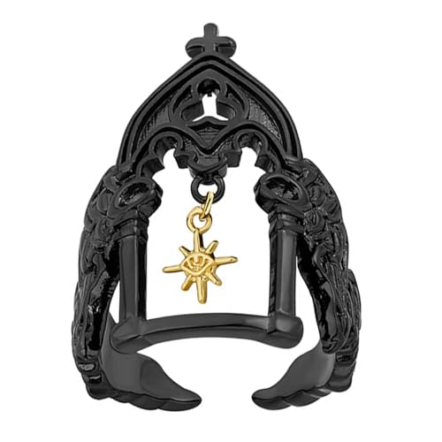 BUBEFSKD Mode Burgen Fingerringe Verstellbare Offene Legierungsringe Mit Feiner Politur Für Date Night Accessoire Unisex Schmuck Unisex Accessoires von BUBEFSKD