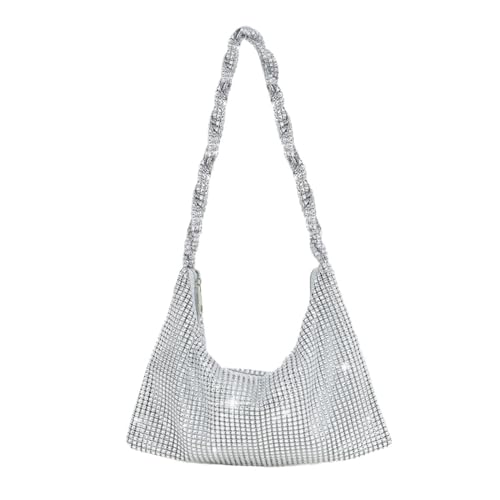 BUBEFSKD Mode Crossbody Geldbörse Stilvolle Umhängetasche Frauen Juwel Verschönerte Achselhöhlenabend Für Mädchentasche von BUBEFSKD