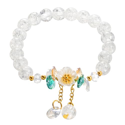 BUBEFSKD Mode Frauen Perlen Armband Bunt Blumenelastizhandel Handgefertigt Für Jedes Anlass Verblassen Armband von BUBEFSKD