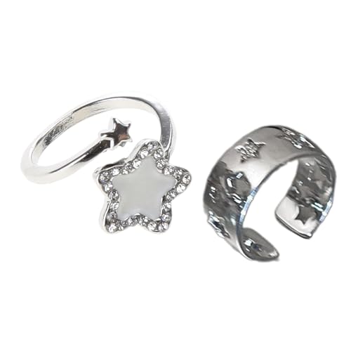 BUBEFSKD Mode Fünffache Stars Open Ringe Einfache Stapelbare Fingerbands Knöchel Punk Versprechen Party Schmuck Offen Unisex Schmuck BUBEFSKD Mode Fünffache Stars Open Ringe Einfache Stapelbare Fingerbands Knöchel Punk Versprechen Party Schmuck Offen Unisex Schmuck von BUBEFSKD