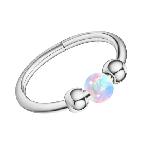 BUBEFSKD Mode Opals Nase Hoop Für Männer Und Frauen Hypoallergene Septum Ringe Knorpel Ohrring Accessoire Für Party Tragen Trendige Piercing Accessoires BUBEFSKD Mode Opals Nase Hoop Für Männer Und Frauen Hypoallergene Septum Ringe Knorpel Ohrring Accessoire Für Party Tragen Trendige Piercing Accessoires von BUBEFSKD