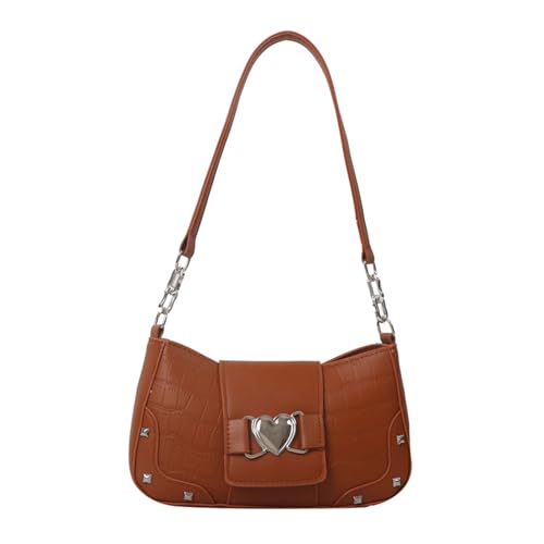 BUBEFSKD Mode Pu Bag Vintage Kleine Quadratische Achselhöhlen Schulter Für Frauen Mädchen Vielseitige Unterarm Trendy Bags Qualität Ledertasche von BUBEFSKD