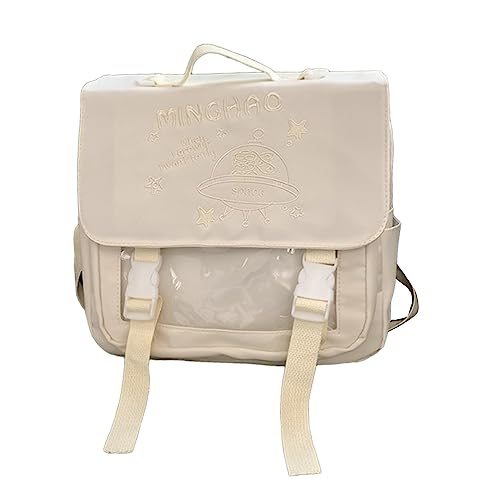 BUBEFSKD Mode Und Niedliche Rucksack Für Mädchen Mit Transparenter Tasche Nylon JK School Travel Laptop Rucksack Transparente BUBEFSKD Mode Und Niedliche Rucksack Für Mädchen Mit Transparenter Tasche Nylon JK School Travel Laptop Rucksack Transparente von BUBEFSKD