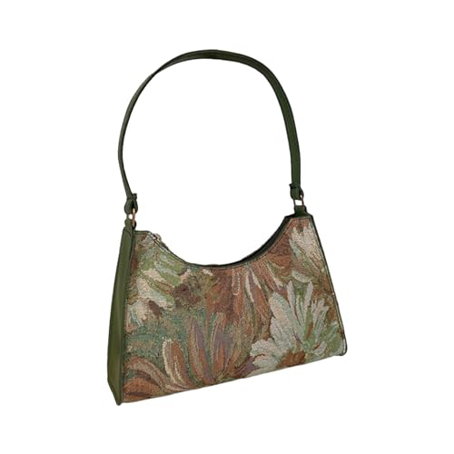 BUBEFSKD Mode Unterarmtasche Für Frauen Mädchen Vielseitige Tasche Nylonölmalerei Schulter Achsel Mit Großer Kapazität Handtasche Trendige Handtaschen Und Geldbörsen von BUBEFSKD