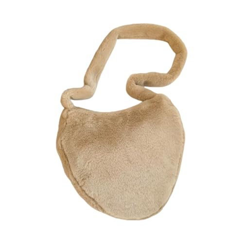 BUBEFSKD Mode Vorwärts Herzförmige Frauen Handtasche Plüsch Umhängetasche Satchel Für Mädchen Crossbody Taschen Für Frauen von BUBEFSKD