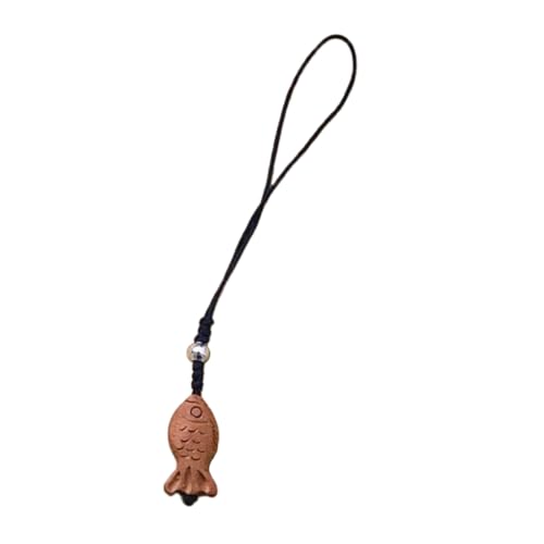 BUBEFSKD Niedliche Fischförmige Holzschlüsselkette Gravurer Holzfische Anhänger Keyrings Handgefertigte Charmeschlüsselringe Für Telefone Und Tasten Handgeschnitztes von BUBEFSKD