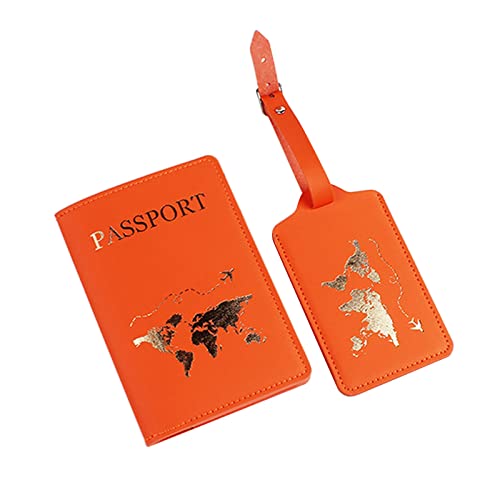 BUBEFSKD PU Leder Passport Coverhalter Gepäck Tag Für Frauen Männer Reisen Mode Liebhaber Ehepaar Hochzeiten Geschenk Leder Passhalter von BUBEFSKD