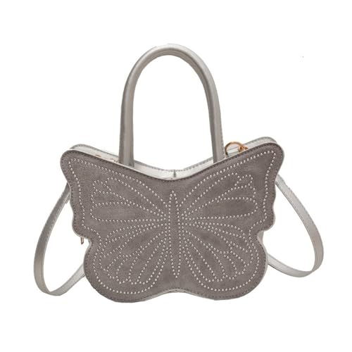 BUBEFSKD PU Leder Schmetterlingsform Geformtes Schulter Cross Body Tasche Elegante Reißverschlusshandtasche Mit Oberen Für Frauen Einkaufen Schmetterling Crossbody Tasche von BUBEFSKD