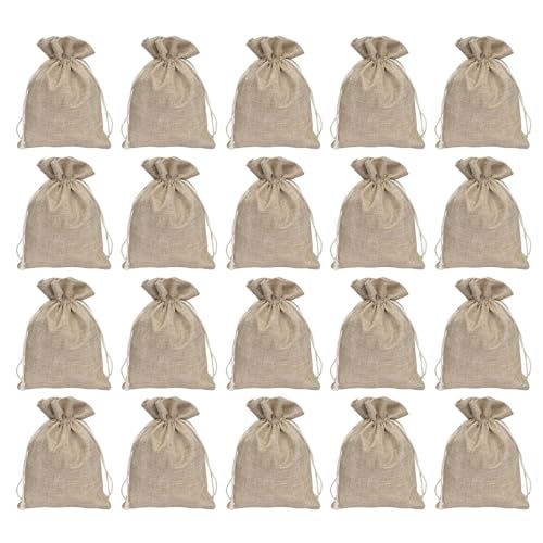BUBEFSKD Packung Mit 20 Einzigartigen Kleinen Leinenbeuteln Mit Kordelschließung Praktische Sackleinengeschenktbüte Für Geschenkpapier Sackleinentasche Für Verpackung Hochzeit Favor Party Schmuck BUBEFSKD Packung Mit 20 Einzigartigen Kleinen Leinenbeuteln Mit Kordelschließung Praktische Sackleinengeschenktbüte Für Geschenkpapier Sackleinentasche Für Verpackung Hochzeit Favor Party Schmuck von BUBEFSKD