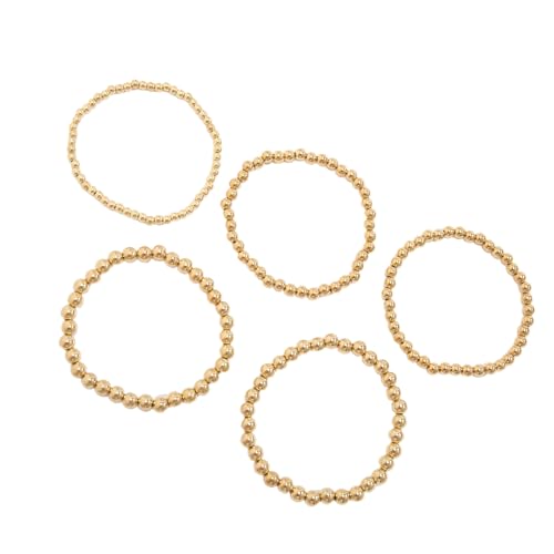 BUBEFSKD Packung Mit 5 Schimmernden Legierungsketten Armbändern Verstellbarer Stapelbarer Schmuck Für Frauen Hochzeit Und Tägliches Accessoires Verstellbares Perlenarmband Set BUBEFSKD Packung Mit 5 Schimmernden Legierungsketten Armbändern Verstellbarer Stapelbarer Schmuck Für Frauen Hochzeit Und Tägliches Accessoires Verstellbares Perlenarmband Set von BUBEFSKD