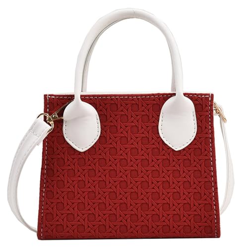 BUBEFSKD Rhombus PU Square Bag Einzigartige Und Stilvolle Schulterkreuzkörper Handtasche Frauen Umhängetasche BUBEFSKD Rhombus PU Square Bag Einzigartige Und Stilvolle Schulterkreuzkörper Handtasche Frauen Umhängetasche von BUBEFSKD