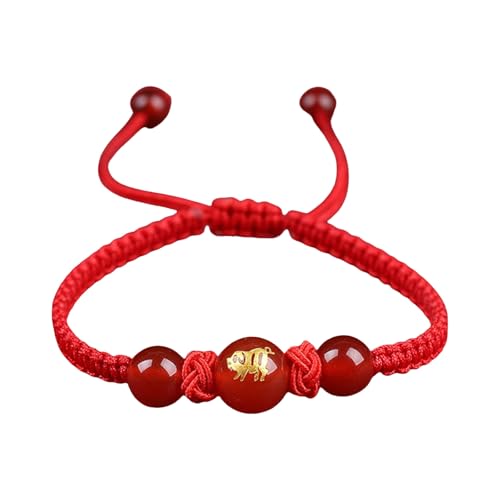 BUBEFSKD Rote Schnur Armbänder Einstellbare Länge Halskette Tierbrand Armband Kultursymbol Geeignet Für Viel Glück Rote Schnur BUBEFSKD Rote Schnur Armbänder Einstellbare Länge Halskette Tierbrand Armband Kultursymbol Geeignet Für Viel Glück Rote Schnur von BUBEFSKD