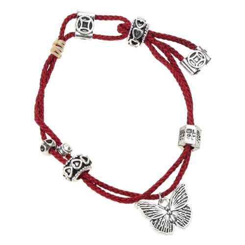 BUBEFSKD Schmetterling Anhänger Armband Handgefertigte Geflochten BUBEFSKD Schmetterling Anhänger Armband Handgefertigte Geflochten von BUBEFSKD