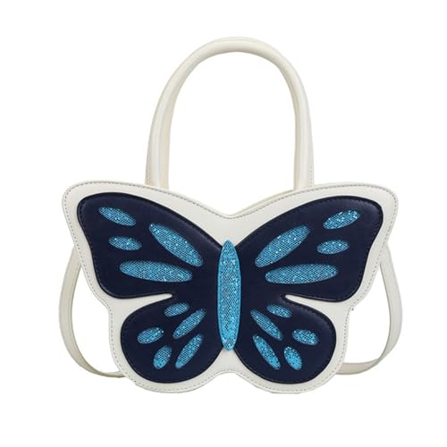 BUBEFSKD Schmetterlingsform Tasche Für Frauen Mode Crossbody Schöne Schulter Ästhetische Geldbörse Handtasche Einkaufsdating Schmetterlingsform Hand Für Frauen PU Leder Crossbody Schöne Schulter von BUBEFSKD