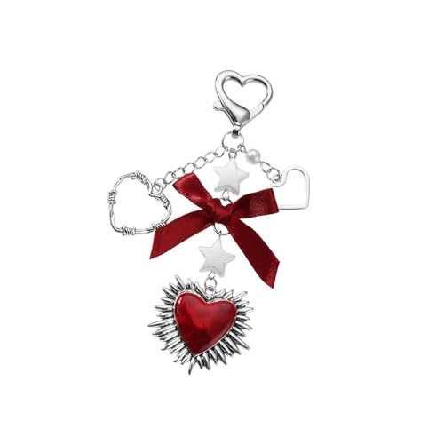 BUBEFSKD Schöne Herzbögen Schlüsselbeutel Charms Star Schlüsselkette Accessoires Für Geldbeutel Handtasche Autos Schlüsselbund Frauen Mädchen Auto Schlüsselringe Frauen BUBEFSKD Schöne Herzbögen Schlüsselbeutel Charms Star Schlüsselkette Accessoires Für Geldbeutel Handtasche Autos Schlüsselbund Frauen Mädchen Auto Schlüsselringe Frauen von BUBEFSKD