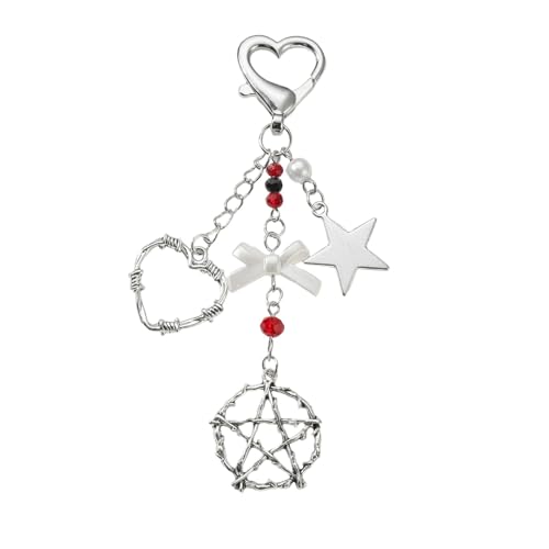 BUBEFSKD Schöne Herzbögen Schlüsselbeutel Charms Star Schlüsselkette Accessoires Für Geldbeutel Handtasche Autos Schlüsselbund Frauen Mädchen Auto Schlüsselringe Frauen BUBEFSKD Schöne Herzbögen Schlüsselbeutel Charms Star Schlüsselkette Accessoires Für Geldbeutel Handtasche Autos Schlüsselbund Frauen Mädchen Auto Schlüsselringe Frauen von BUBEFSKD