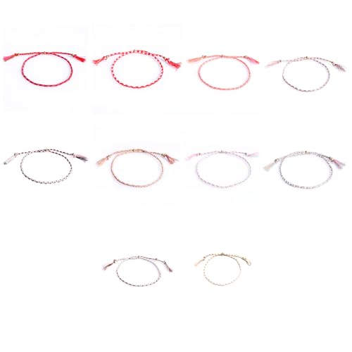 BUBEFSKD Set Von 10 Handgefertigten Baumwollarmbändern Freundschaft Verstellbare Fußkettchen Farbenfrohe Baumwollfaden Für Frauen Freundschaftsbänder BUBEFSKD Set Von 10 Handgefertigten Baumwollarmbändern Freundschaft Verstellbare Fußkettchen Farbenfrohe Baumwollfaden Für Frauen Freundschaftsbänder von BUBEFSKD
