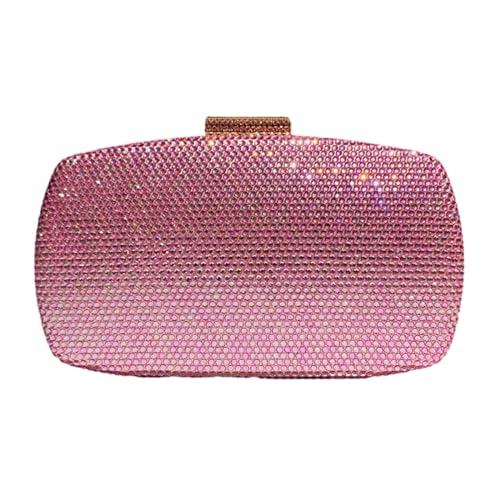 BUBEFSKD Sparkly Strasssteine ​​Box Formpreis Kristall Diamant Abendbeutel Crossbody Handtasche Geldbörsen Mit Kette Für Hochzeit Party Party Geldbörsen von BUBEFSKD