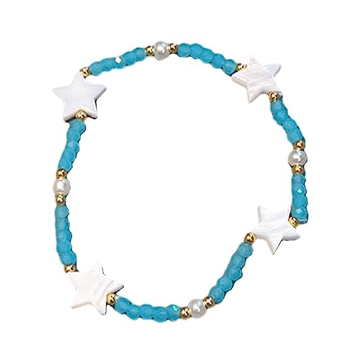 BUBEFSKD Star Perlen Armband Handgelenk Schmuck Handharzmangel Für Hochzeitsfeier Täglich Kleidung von BUBEFSKD