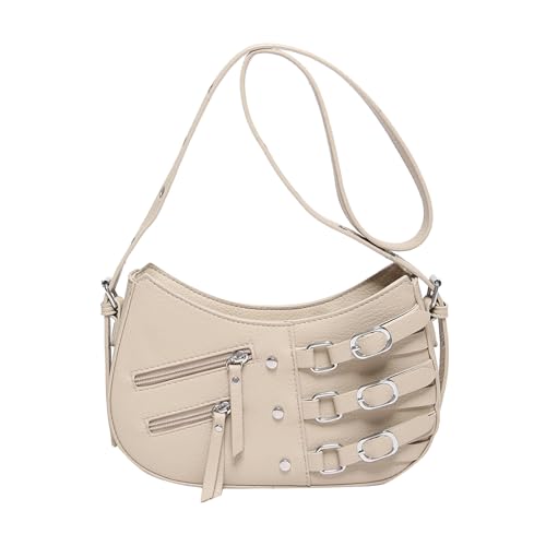 BUBEFSKD Stilvolle Frauen Kleine Handtasche Lässige Schultertasche PU Leder Crossbody Tasche Mit Verstellbarem Riemen Retro Ästhetik Tasche BUBEFSKD Stilvolle Frauen Kleine Handtasche Lässige Schultertasche PU Leder Crossbody Tasche Mit Verstellbarem Riemen Retro Ästhetik Tasche von BUBEFSKD