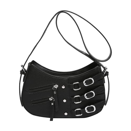 BUBEFSKD Stilvolle Frauen Kleine Handtasche Lässige Schultertasche PU Leder Crossbody Tasche Mit Verstellbarem Riemen Retro Ästhetik Tasche BUBEFSKD Stilvolle Frauen Kleine Handtasche Lässige Schultertasche PU Leder Crossbody Tasche Mit Verstellbarem Riemen Retro Ästhetik Tasche von BUBEFSKD