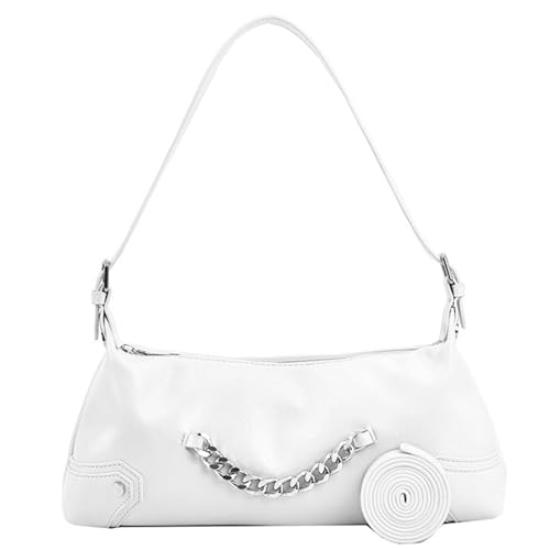 BUBEFSKD Stilvolle Kleine Umhängetasche Unterarm Retro Kette Handtasche PU Tasche Für Modeswächter Für Mädchen Party Abschlussball Mit Kettendekoration Modische Und Kompakte Unterarm PU Handtasche BUBEFSKD Stilvolle Kleine Umhängetasche Unterarm Retro Kette Handtasche PU Tasche Für Modeswächter Für Mädchen Party Abschlussball Mit Kettendekoration Modische Und Kompakte Unterarm PU Handtasche von BUBEFSKD