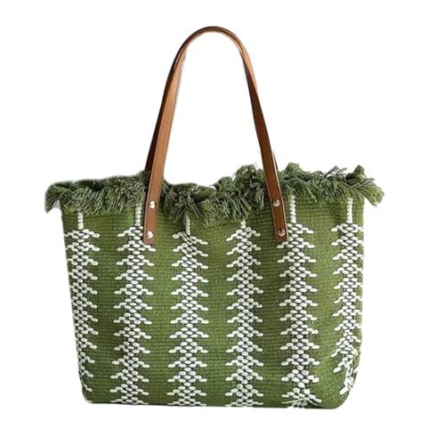 BUBEFSKD Stilvoller Und Geräumiger Leinwand Umhängetasche Vielseitiger Leinwand Messenger Tasche Mit Verstellbarem Gurt Trendy Perfekt Für Tägliche Verwendung Verstellbarer Riemenhandtasche von BUBEFSKD