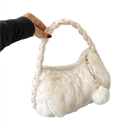 BUBEFSKD Stylish Ladies 'Plush Umhängetasche Mode Unterarmtasche Handtasche Für Den Täglichen Gebrauch Aprikosenbeutel BUBEFSKD Stylish Ladies 'Plush Umhängetasche Mode Unterarmtasche Handtasche Für Den Täglichen Gebrauch Aprikosenbeutel von BUBEFSKD
