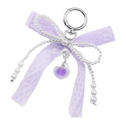 BUBEFSKD Stylish Ribbon Bowknot Rucksack Keyring Mode Keychain Elegant Perlen Charm Anhänger Zubehör Geschenk Für Frauen Telefon Fallzubehör BUBEFSKD Stylish Ribbon Bowknot Rucksack Keyring Mode Keychain Elegant Perlen Charm Anhänger Zubehör Geschenk Für Frauen Telefon Fallzubehör von BUBEFSKD