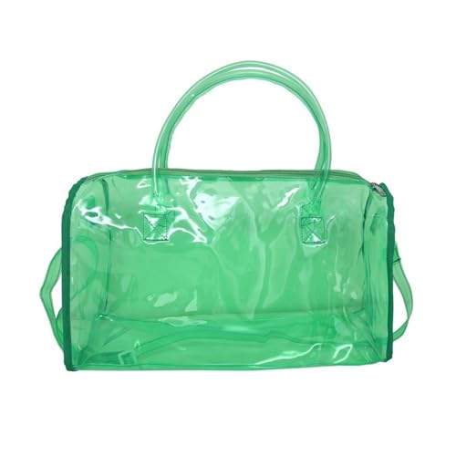 BUBEFSKD Süßwarenfarbene Klare Tasche Mit Großen Kapazitätsumbtertaschen PVC Crossbody Handtasche Für Die Organisation Von Toilettenartikeln Schulwohnungen von BUBEFSKD
