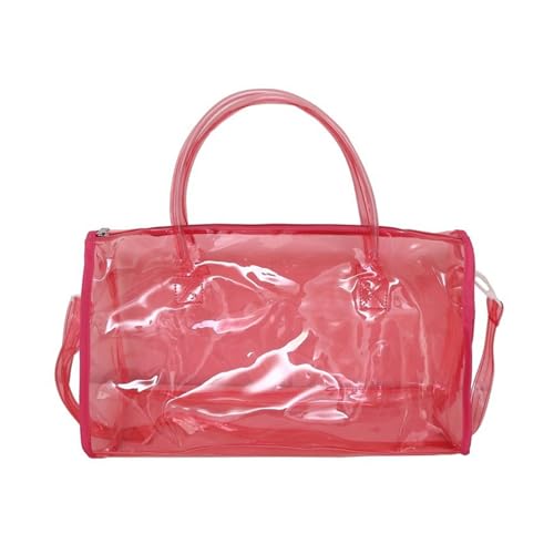 BUBEFSKD Süßwarenfarbene Klare Tasche Mit Großen Kapazitätsumbtertaschen PVC Crossbody Handtasche Für Die Organisation Von Toilettenartikeln Schulwohnungen von BUBEFSKD